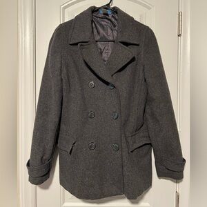 dELiA*s Charcoal Double-Breasted Pea Coat
